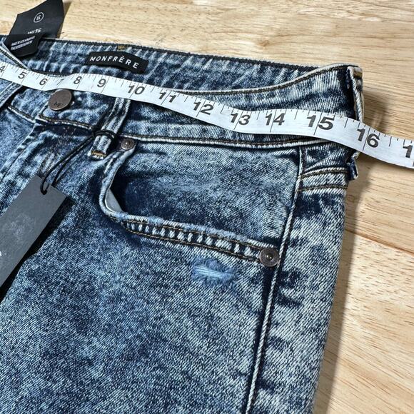 Monfrère NWT Brando Acid Wash Slim Jeans Santa Cruz Distressed Men's Size 31 - Picture 7 of 9